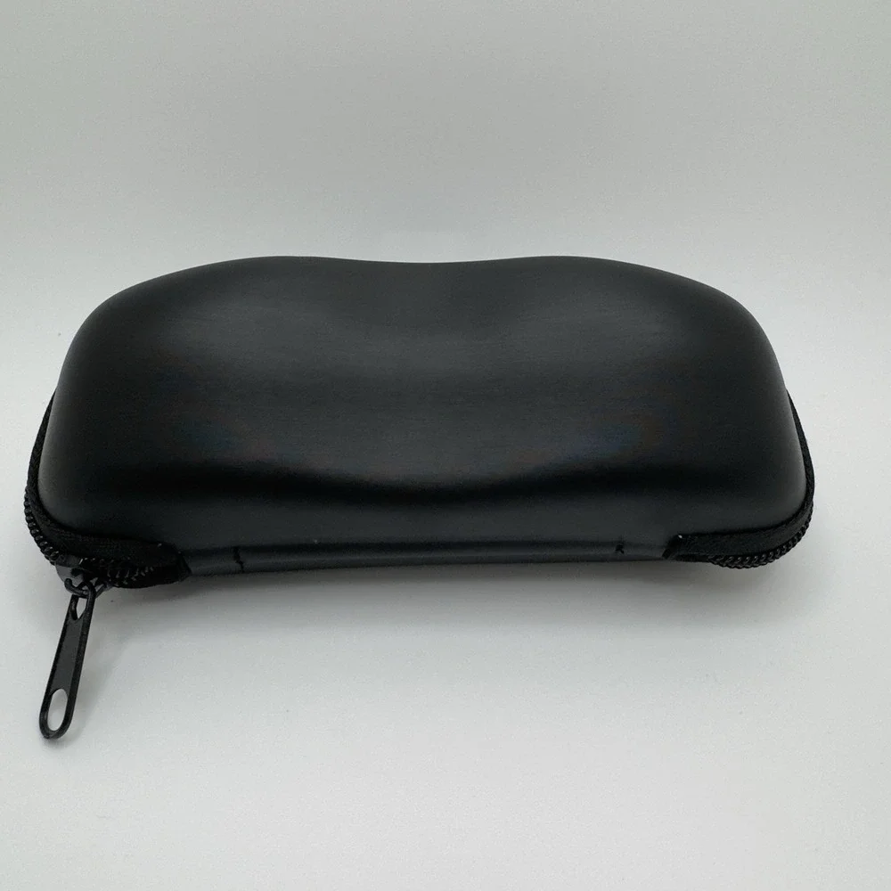 Vogue Black Hard Shell Eyeglass & Sunglasses Case Zipper Protective Travel Box